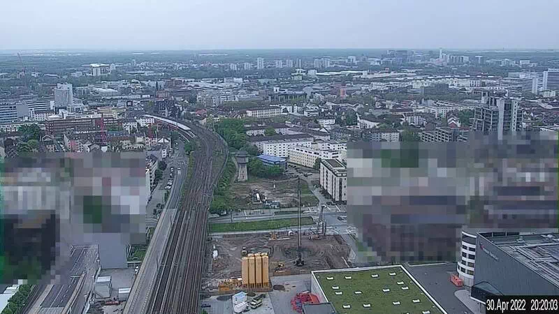 Webcam Blick Stadium und Flughafen Frankfurt